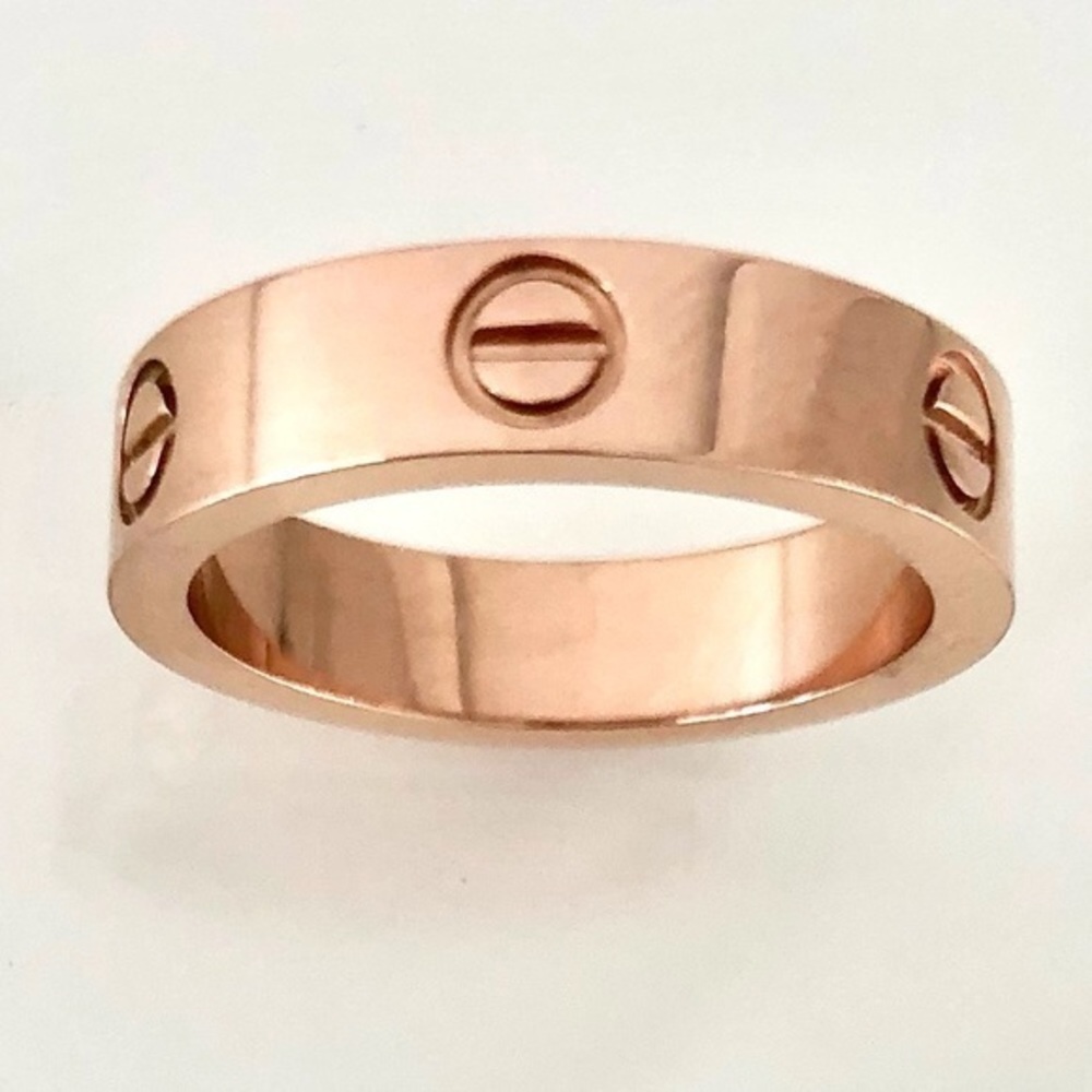 Rose Gold Screw Ring